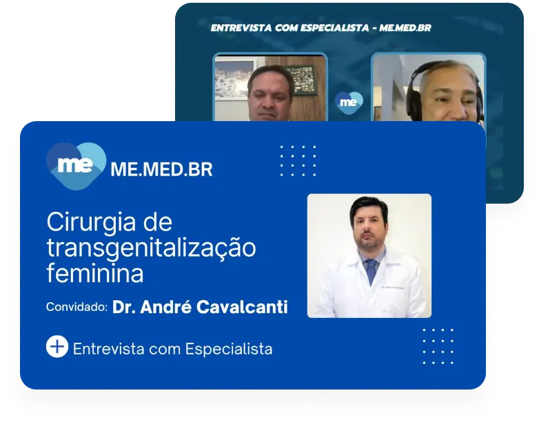 Thumbs de vídeos com entrevistas com especialistas.